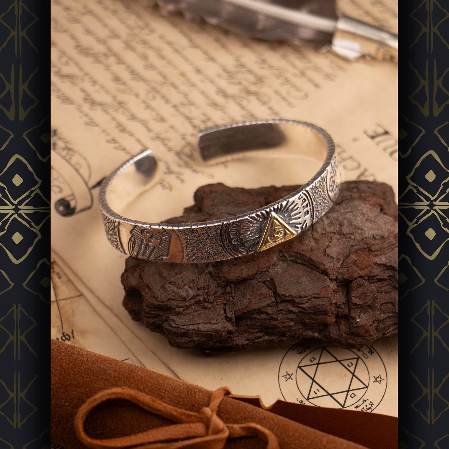 Retro Titanium Steel Square Bracelet — Sculpted Geometry, Minimal Strength, Refined Metal Finish