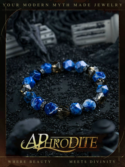 Azure Veil — Crystal Bead Bracelet (Water Element)